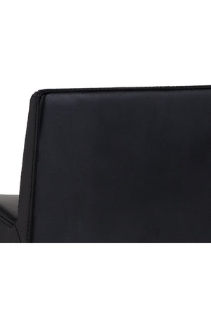 Modern European furniture - Black Leather Look Counter Stool - www.oroa.com