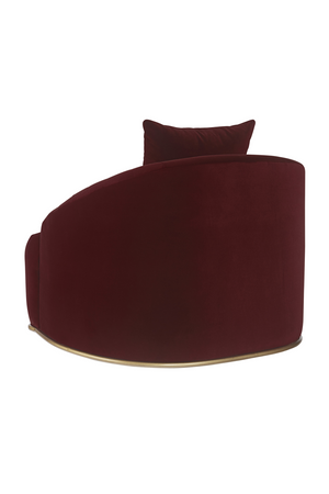 Modern European furniture - Curved Channel-Tufted Lounge Chair - www.oroa.com