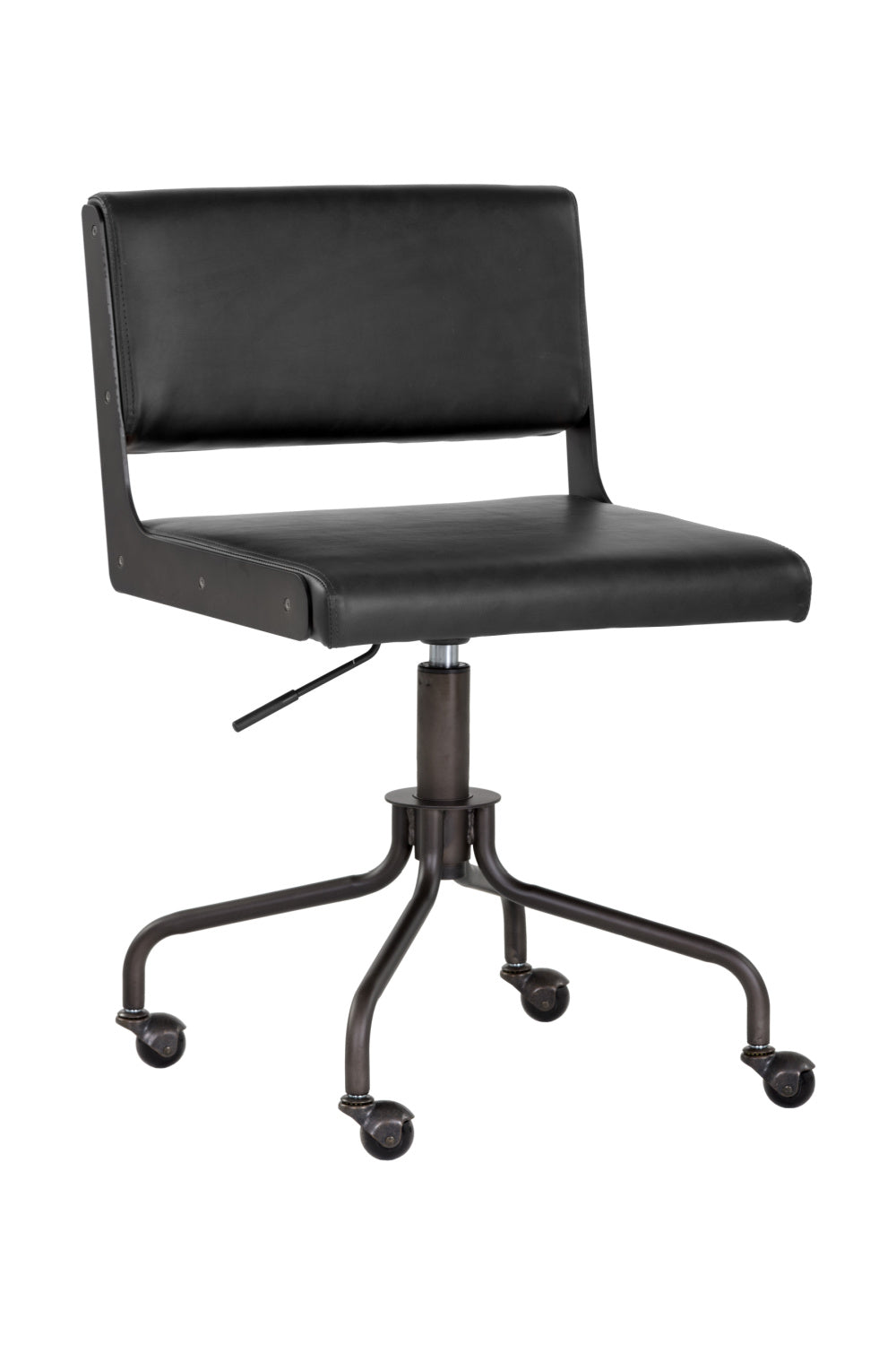 Modern European furniture - Black Leather Look Office Chair - www.oroa.com