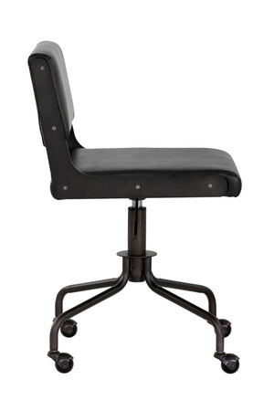 Modern European furniture - Black Leather Look Office Chair - www.oroa.com