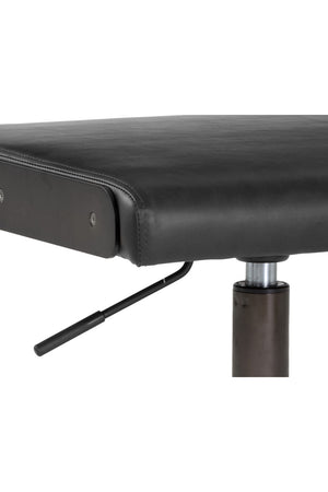 Modern European furniture - Black Leather Look Office Chair - www.oroa.com