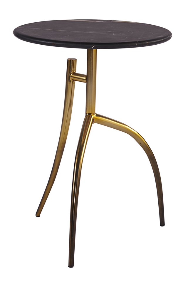 Modern European furniture - Black Marble End Table - www.oroa.com