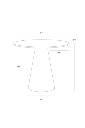   Modern European furniture - Carrara Marble Round Bistro Table - www.oroa.com | Oroa.com