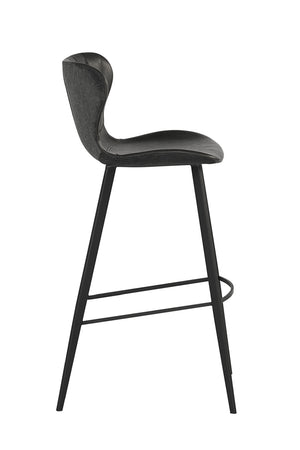 Modern European furniture - Clamshell Style Tufted Bar Stool - www.oroa.com