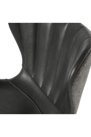 Modern European furniture - Clamshell Style Tufted Bar Stool - www.oroa.com