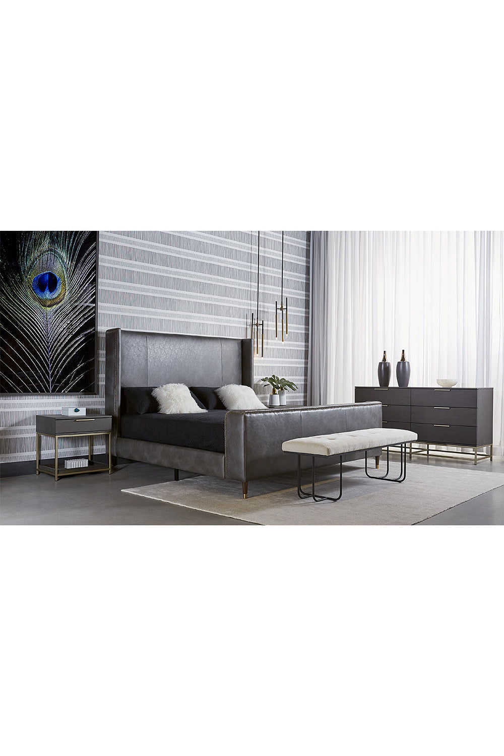 Modern European furniture - 1-Drawer Oak Nightstand S - www.oroa.com