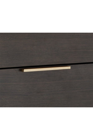   Modern European furniture - Dark Gray Oak 6-Drawer Dresser - www.oroa.com | Oroa.com