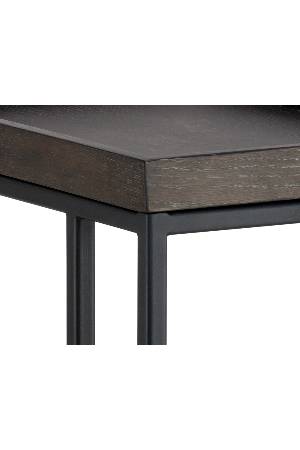   Modern European furniture  Gray Oak C-Shaped Side Table - www.oroa.com | Oroa.com