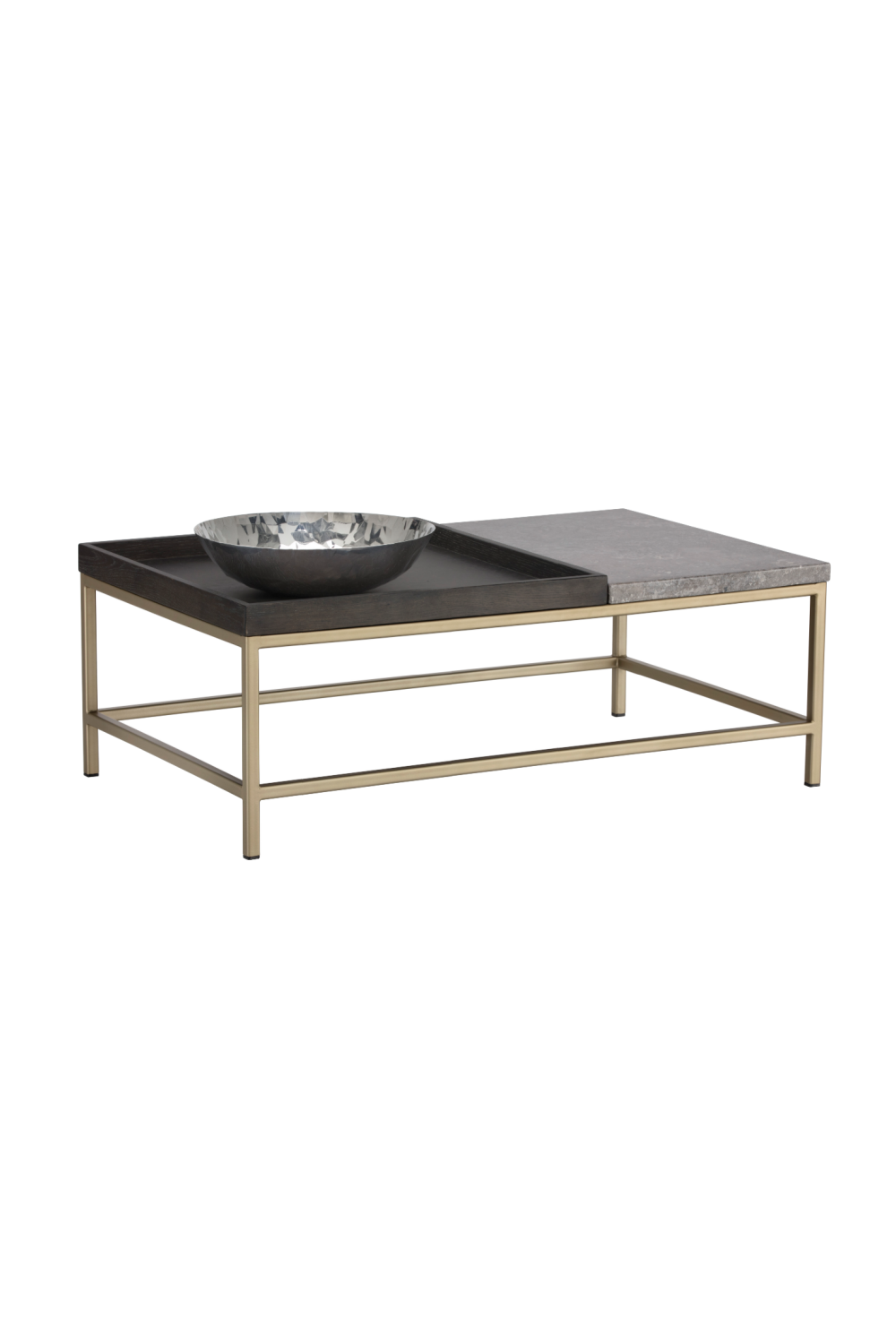   Modern European furniture - Wooden Tray Marble Coffee Table - www.oroa.com | Oroa.com