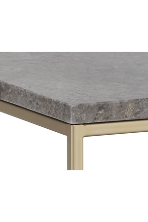   Modern European furniture - Wooden Tray Marble Coffee Table - www.oroa.com | Oroa.com