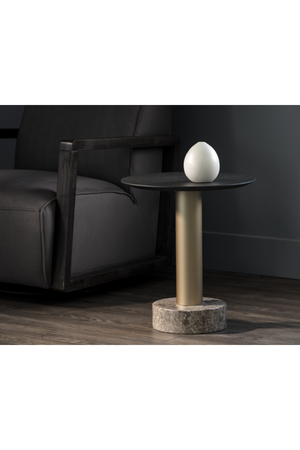   Black Oak Top End Table  Modern European furniture - www.oroa.com | Oroa.com