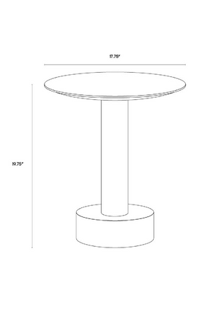   Black Oak Top End Table  Modern European furniture - www.oroa.com | Oroa.com