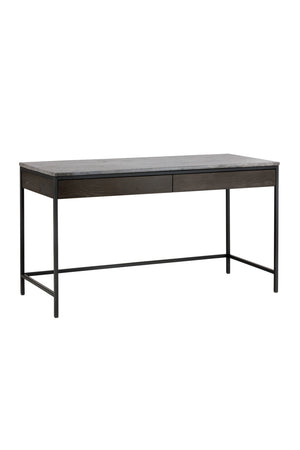   Modern European furniture - Gray Marble 2-Drawer Console Table - www.oroa.com | Oroa.com