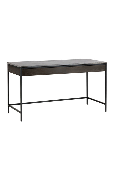   Modern European furniture - Gray Marble 2-Drawer Console Table - www.oroa.com | Oroa.com