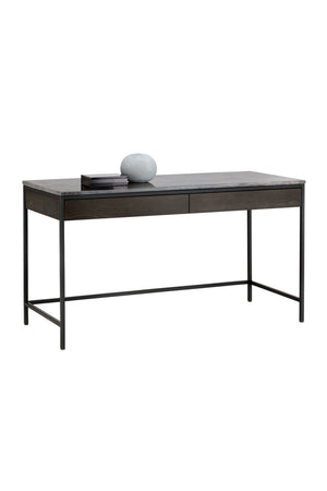   Modern European furniture - Gray Marble 2-Drawer Console Table - www.oroa.com | Oroa.com