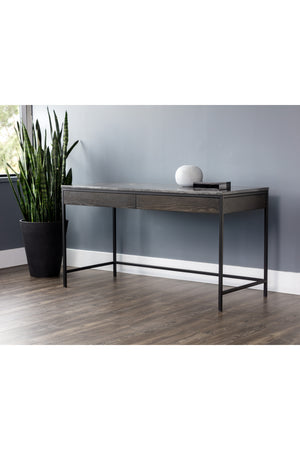   Modern European furniture - Gray Marble 2-Drawer Console Table - www.oroa.com | Oroa.com