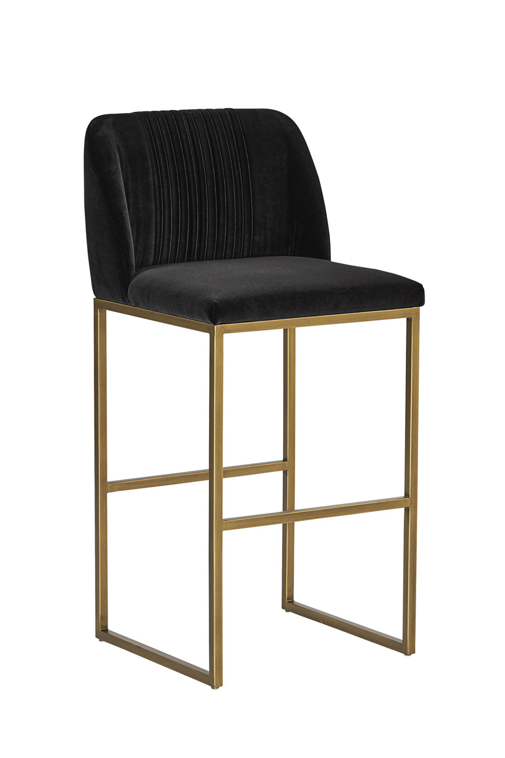 Modern European furniture - Gray Runch-Back Bar Stool - www.oroa.com