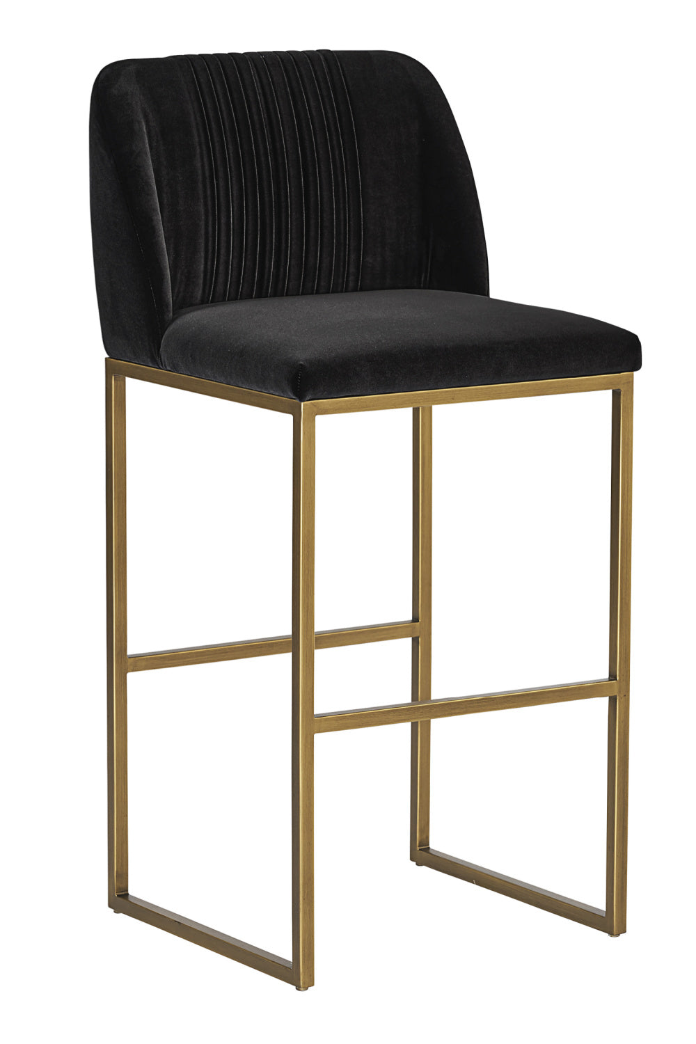 Modern European furniture - Ruched-Back Fabric Counter Stool - www.oroa.com