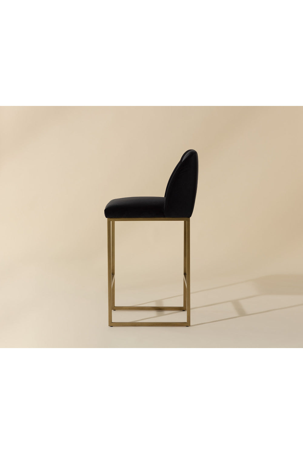 Modern European furniture - Ruched-Back Fabric Counter Stool - www.oroa.com