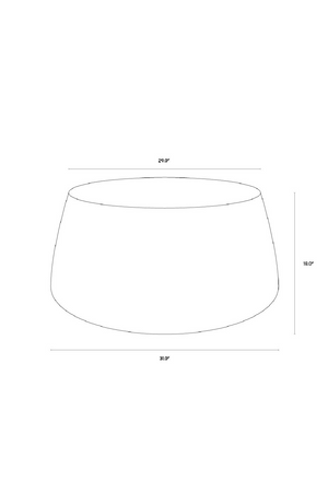   Modern European furniture - Ombre Concrete Drum Indoor/Outdoor Coffee Table - www.oroa.com | Oroa.com