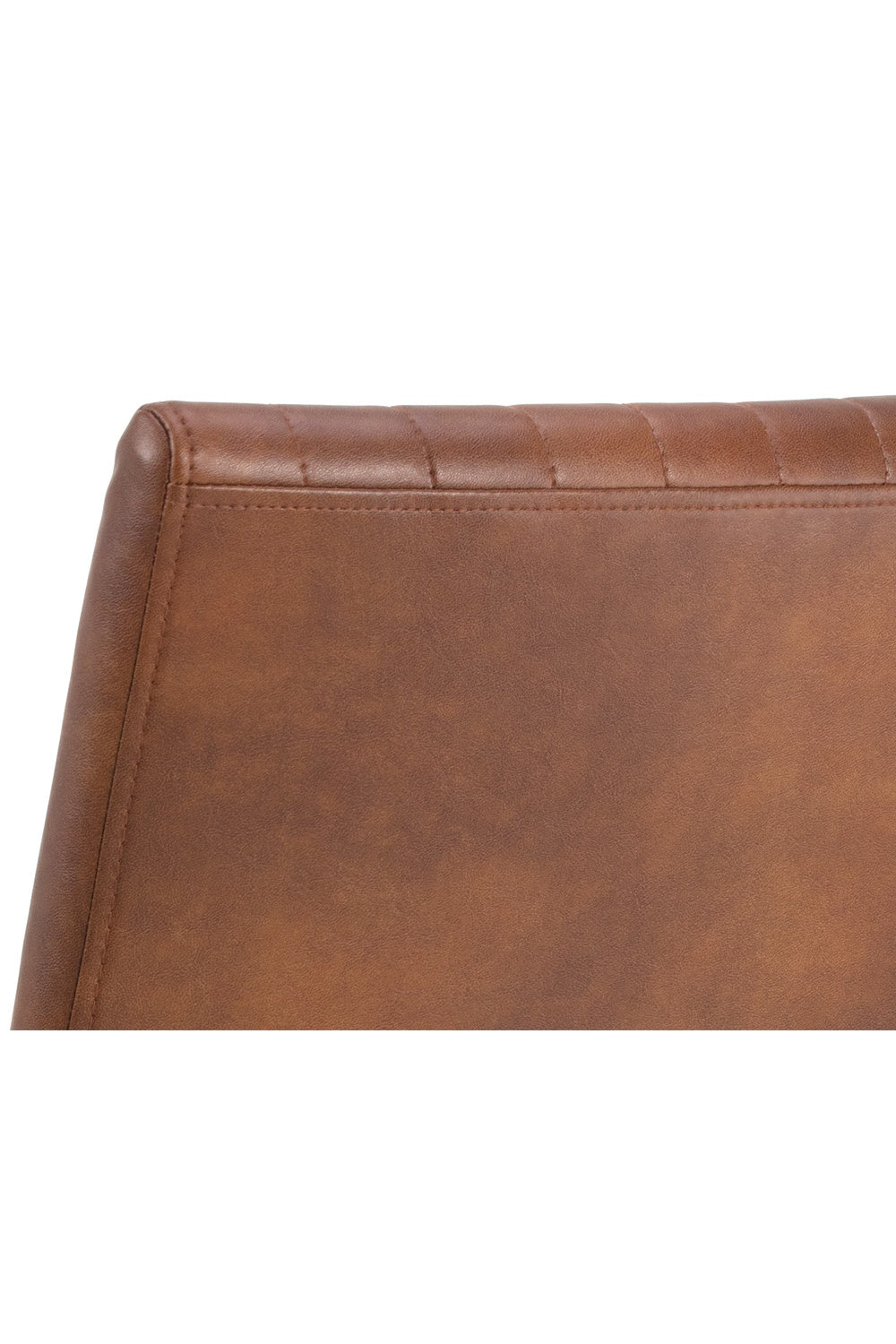 Modern European furniture - Channeled Leather Look Dining Chair - www.oroa.com