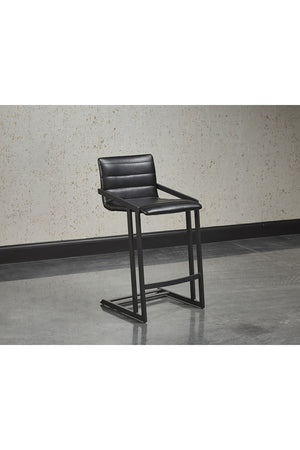 Modern European furniture - Channel-Tufted Counter Stool - www.oroa.com