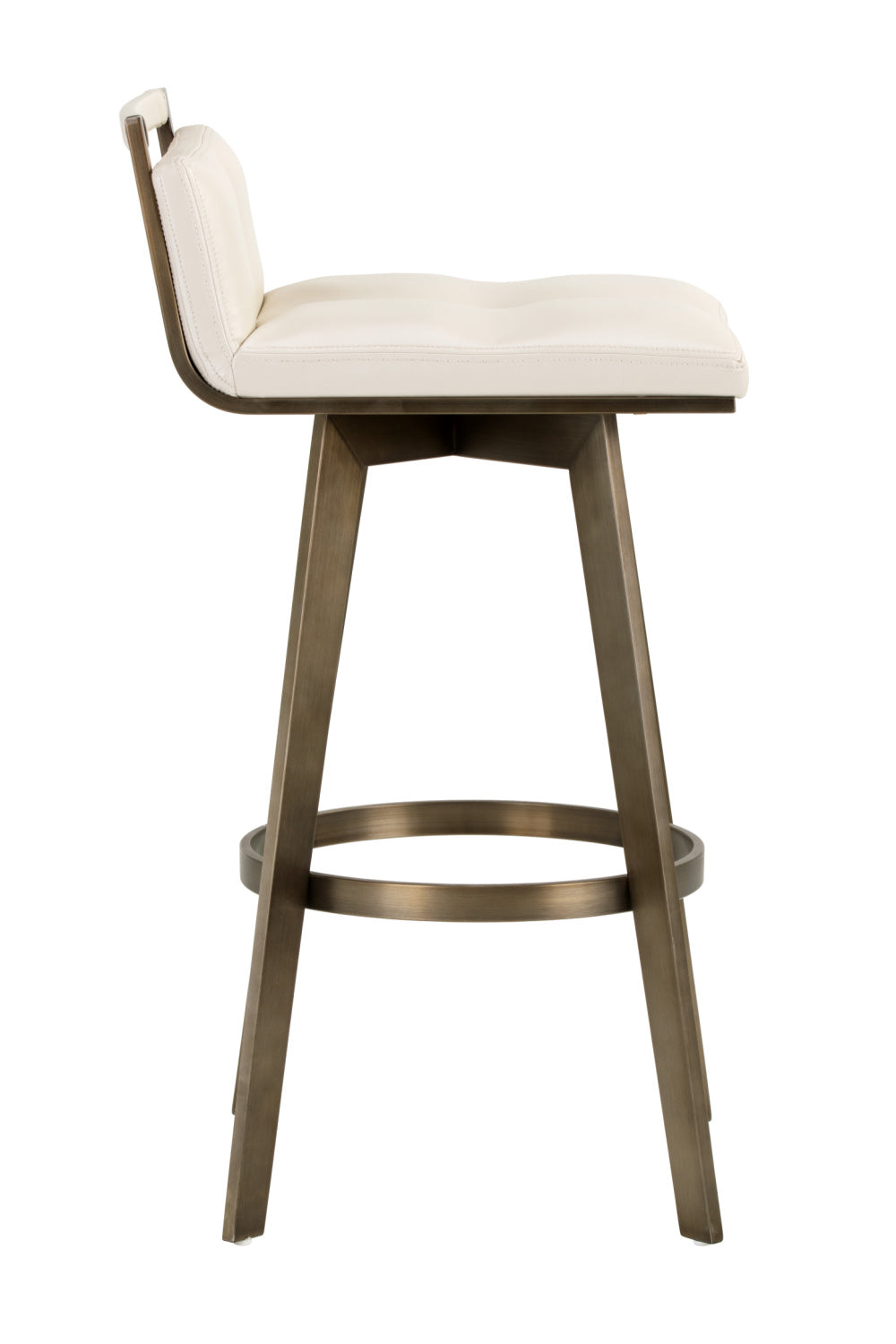 Modern European furniture - Leather-Look Swivel Bar Stool - www.oroa.com