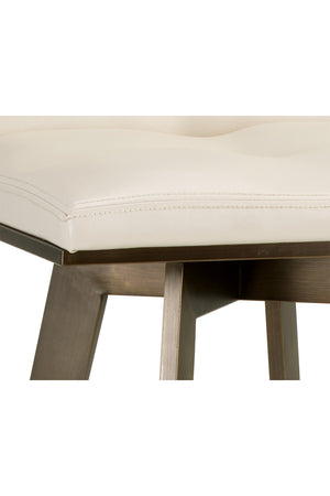 Modern European furniture - Leather-Look Swivel Bar Stool - www.oroa.com