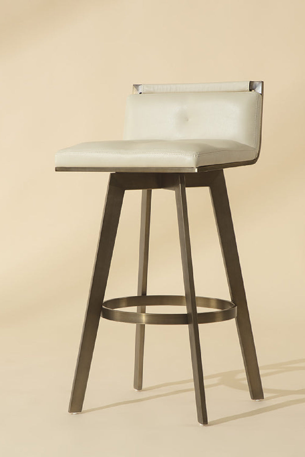 Modern European furniture - Leather-Look Swivel Bar Stool - www.oroa.com