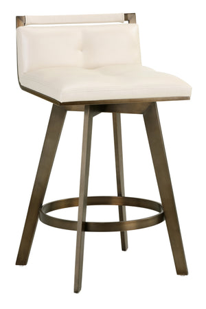 Modern European furniture - Swivel Counter Stool with Metal Frame - www.oroa.com
