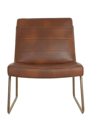   Modern European furniture - Brown Leather Lounge Chair - www.oroa.com | Oroa.com
