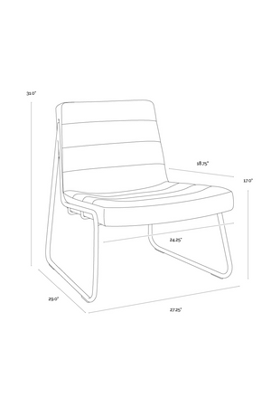   Modern European furniture - Brown Leather Lounge Chair - www.oroa.com | Oroa.com