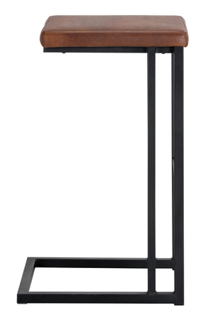 Modern European furniture - Leather Look Cantilevered Bar Stool - www.oroa.com