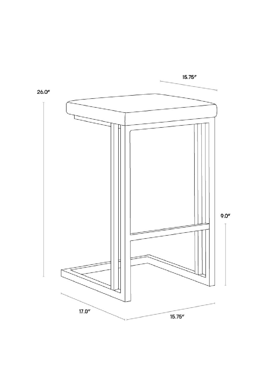 Modern European furniture - Leather-Look Backless Counter Stools (2) - www.oroa.com