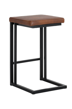 Modern European furniture - Leather-Look Backless Counter Stools (2) - www.oroa.com