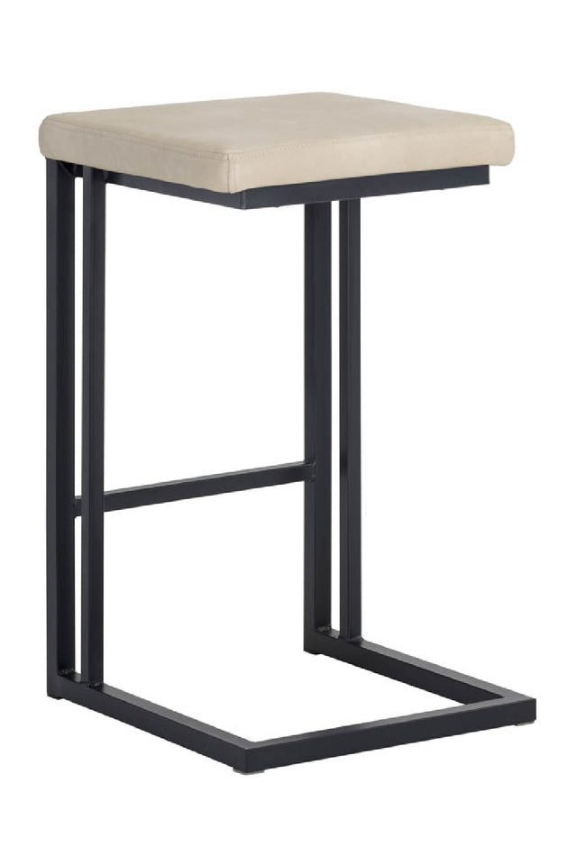 Modern European furniture - Leather-Look Backless Counter Stools (2) - www.oroa.com