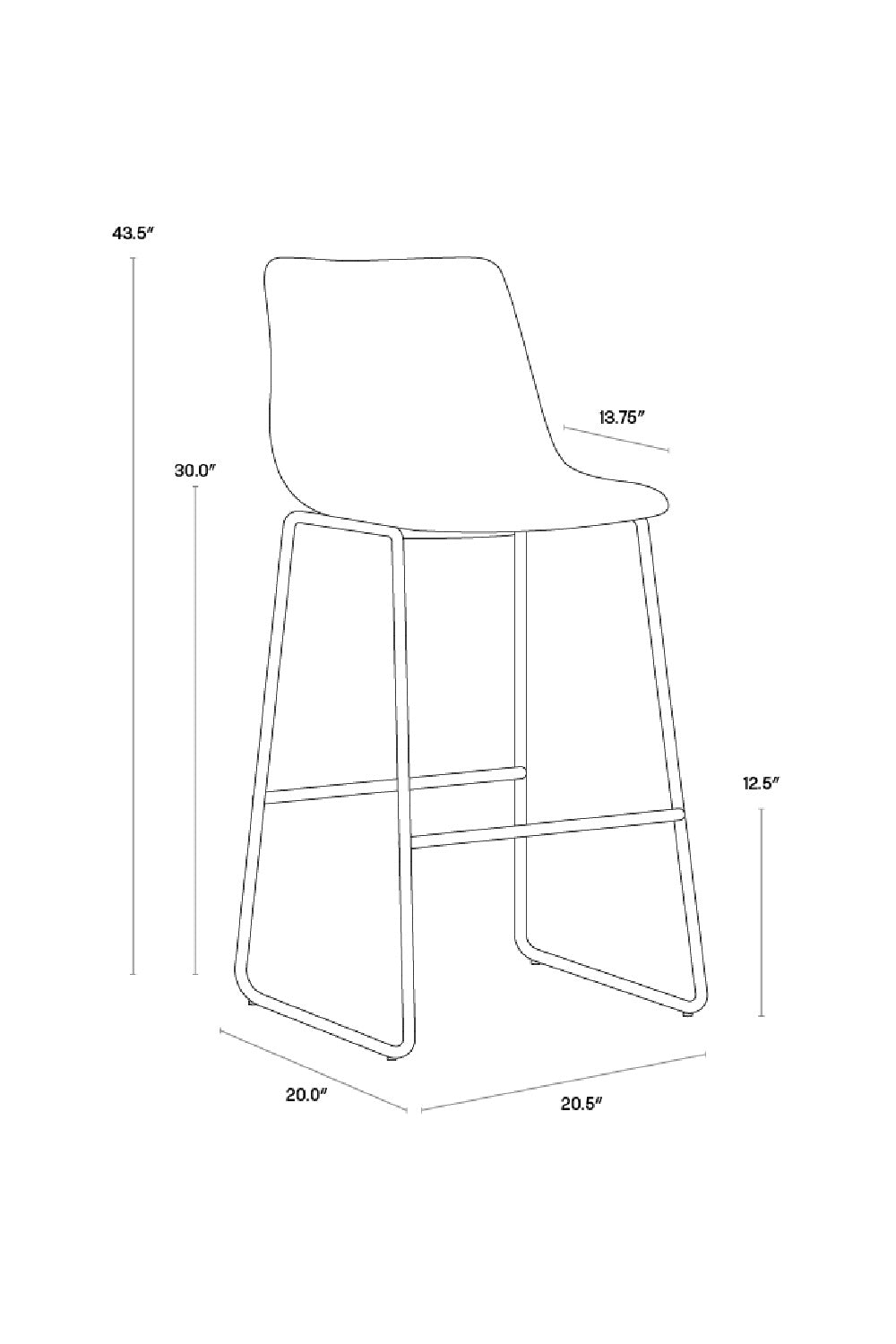 Modern European furniture - Antique Black Bar Stool - www.oroa.com