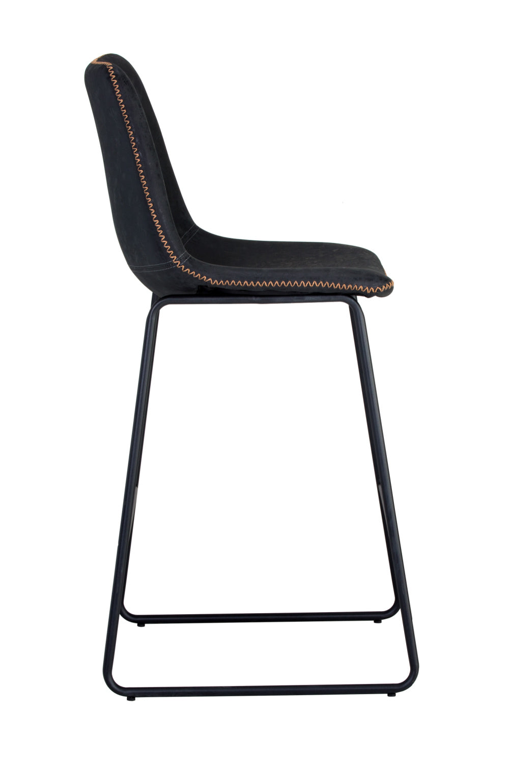 Modern European furniture - Leather-Look Mid-Century Counter Stools (2) - www.oroa.com