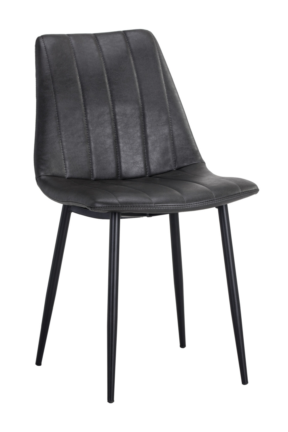 Modern European furniture - Channel-Tufted Dining Chairs (2) - www.oroa.com