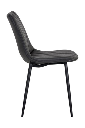 Modern European furniture - Channel-Tufted Dining Chairs (2) - www.oroa.com