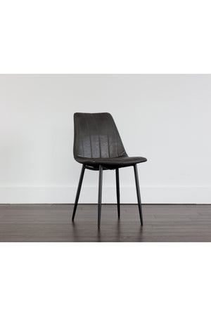 Modern European furniture - Channel-Tufted Dining Chairs (2) - www.oroa.com