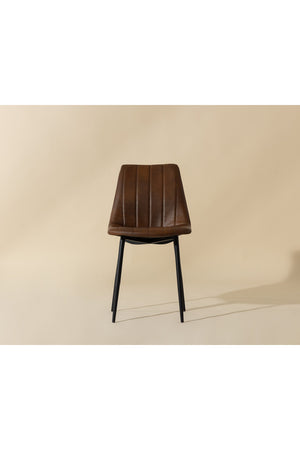 Modern European furniture - Channel-Tufted Dining Chairs (2) - www.oroa.com