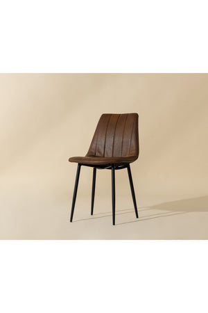 Modern European furniture - Channel-Tufted Dining Chairs (2) - www.oroa.com