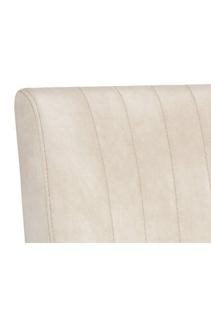 Modern European furniture - Leather-Look Vertical-Channeled Bar Stool - www.oroa.com