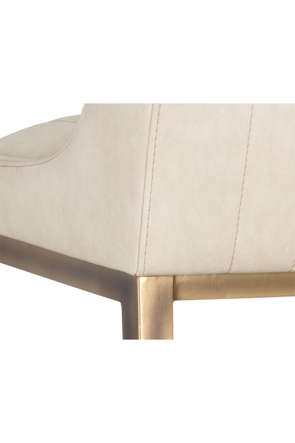 Modern European furniture - Leather-Look Vertical-Channeled Bar Stool - www.oroa.com