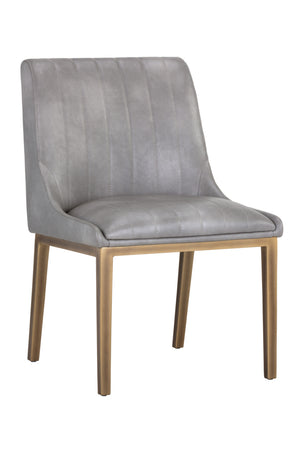   Modern European furniture - Vertical Stitched Dining Chairs (2) - www.oroa.com | Oroa.com