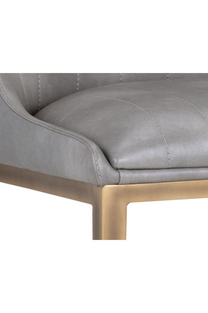   Modern European furniture - Vertical Stitched Dining Chairs (2) - www.oroa.com | Oroa.com