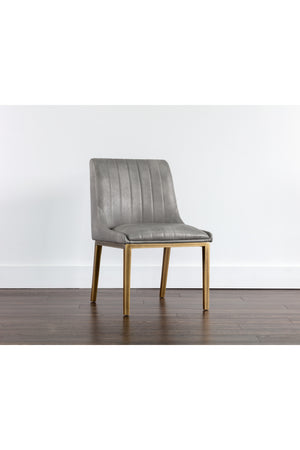   Modern European furniture - Vertical Stitched Dining Chairs (2) - www.oroa.com | Oroa.com