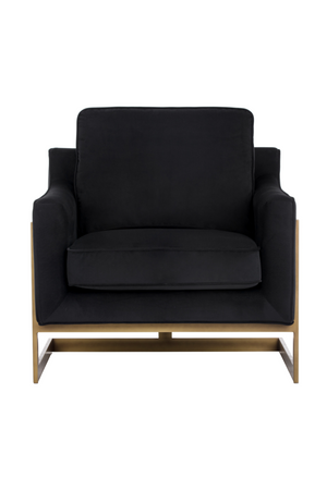   Modern European furniture - Bronze Frame Cantilevered Lounge Chair - www.oroa.com | Oroa.com