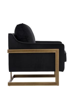  Modern European furniture - Bronze Frame Cantilevered Lounge Chair - www.oroa.com | Oroa.com